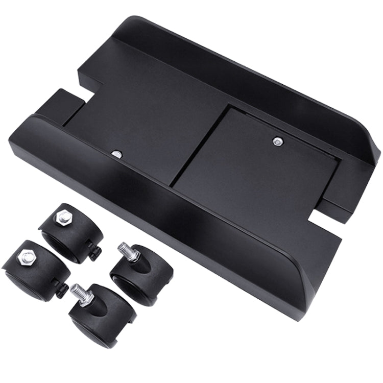 Soporte ajustable para host de computadora central con rueda, tamaño: S, H Type (Black), H Type (White)