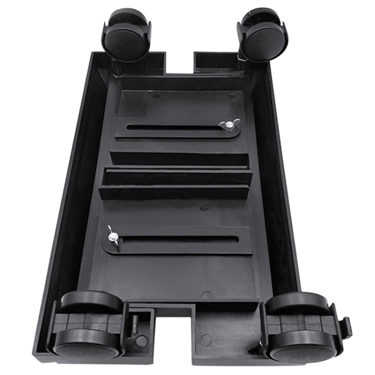 Soporte ajustable para host de computadora central con rueda, tamaño: S, H Type (Black), H Type (White)