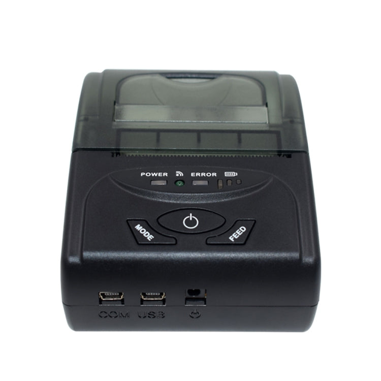 POS-5807 Impresora de tickets Bluetooth térmica portátil con puerto USB de 58 mm, tamaño máximo de papel térmico admitido: 57x50 mm