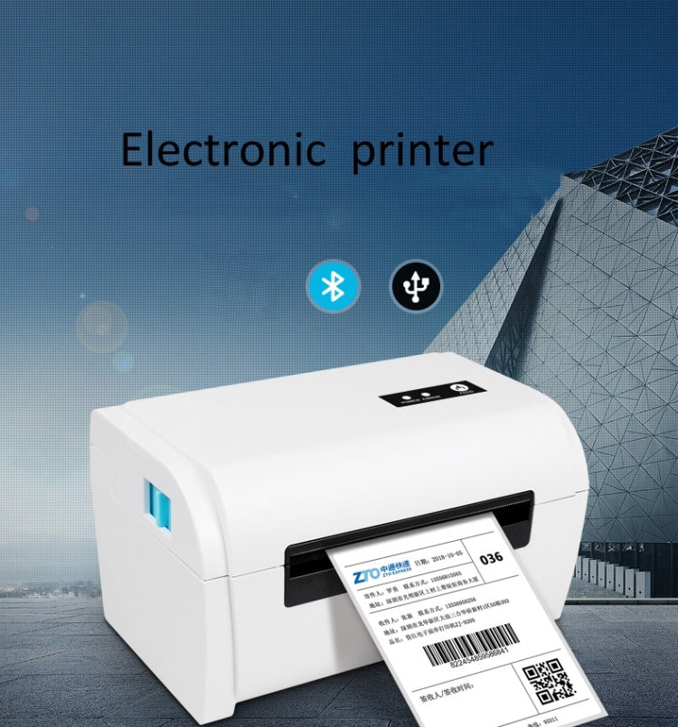 Impresora térmica portátil de tickets Bluetooth con puerto USB ZJ-9200 con soporte, USB + Bluetooth