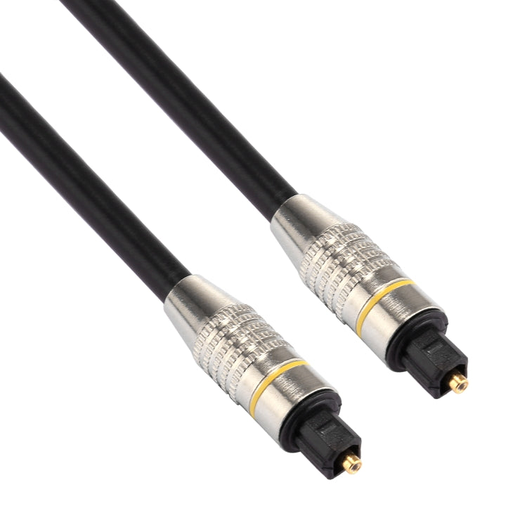 Cable de audio óptico digital macho a macho Toslink con cabeza de metal niquelado de 30 m OD6.0 mm, Length: 30m