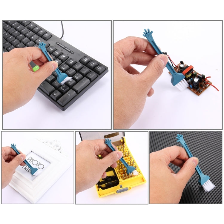 Mini cepillo de limpieza multiusos para teclado, ranura para ventana, pista de polvo