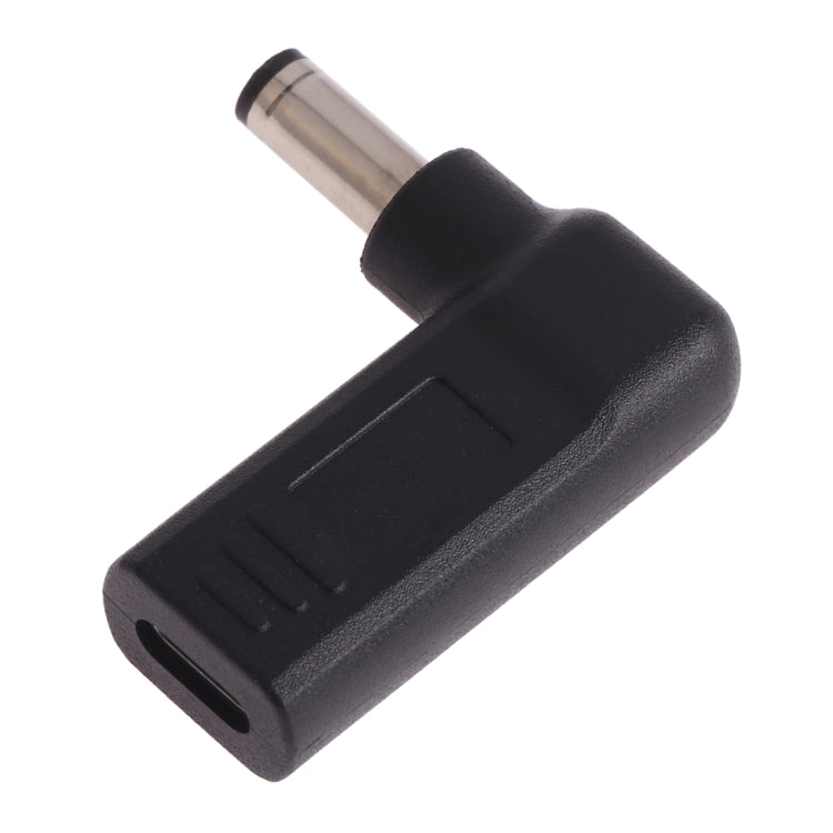Conector adaptador de codo USB-C / Type-C hembra a macho de 5,5 x 2,1 mm, 5.5 x 2.1mm Elbow