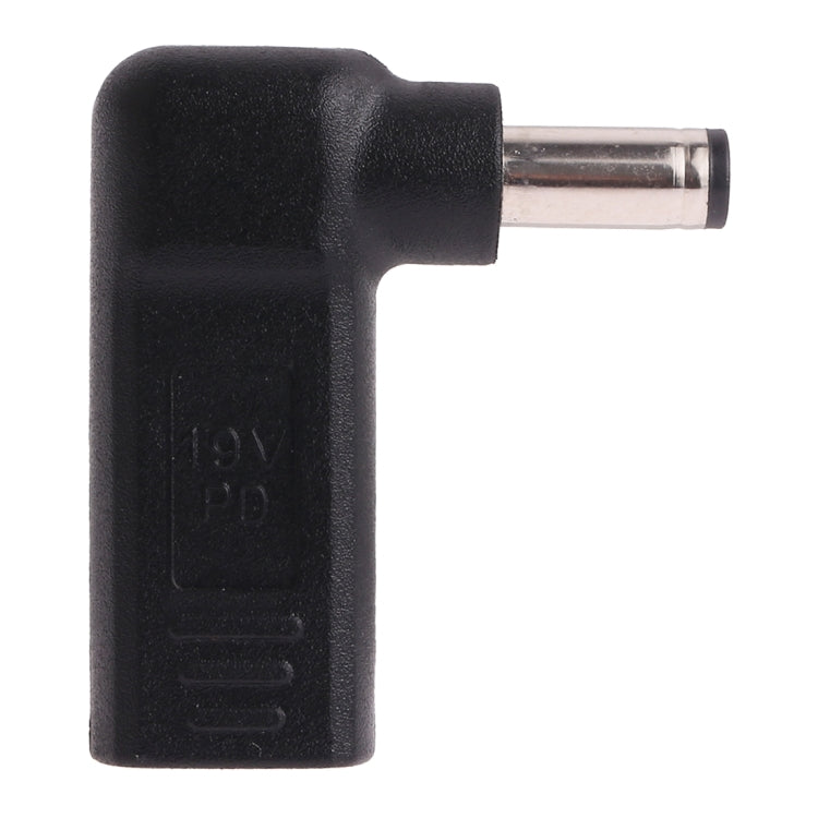 Conector adaptador de codo USB-C / Type-C hembra a macho de 5,5 x 2,1 mm, 5.5 x 2.1mm Elbow