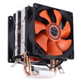 CoolAge AMD CPU disipador de calor rodamiento hidráulico ventilador de refrigeración doble ventilador de refrigeración 3 pines para Intel LGA775 115X AM2 AM3 AM4 FM1 FM2 1366
