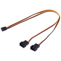 Cable del ventilador del chasis de componentes de computadora de 1 a 2 3 pines, longitud: 30 cm