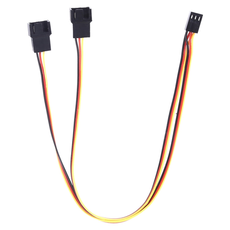 Cable del ventilador del chasis de componentes de computadora de 1 a 2 3 pines, longitud: 30 cm