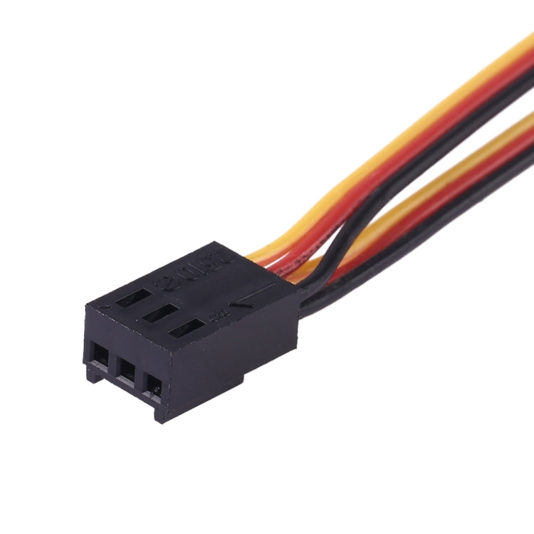 Cable del ventilador del chasis de componentes de computadora de 1 a 2 3 pines, longitud: 30 cm