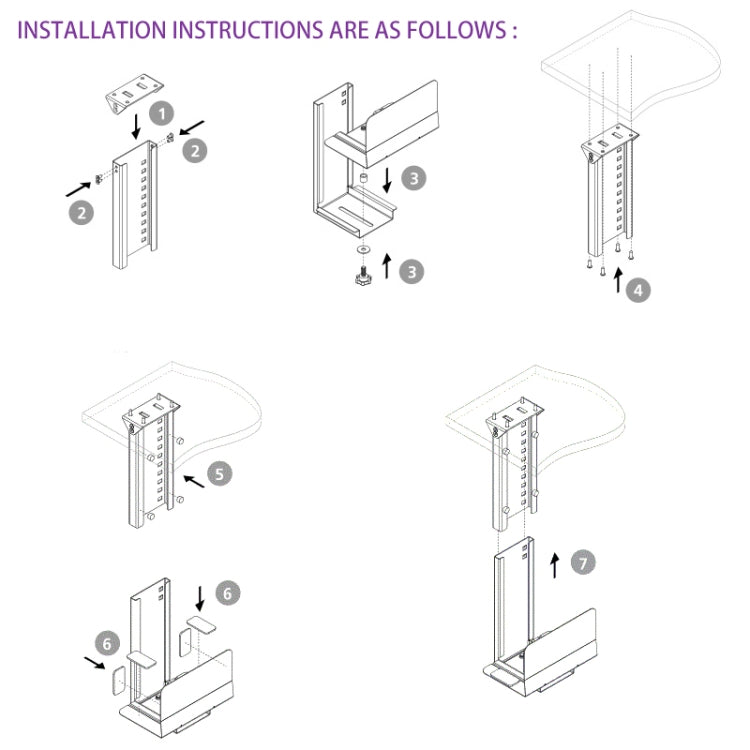Soporte universal para caja de PC Soporte para CPU Soporte para host de computadora central ajustable para colgar, altura ajustable de 300 a 500 mm, ancho ajustable de 145 a 245 mm, 145-235mm Width Adjustable(Black), 145-235mm Width Adjustable(White)
