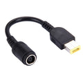 Cable adaptador de corriente con interfaces Big Square macho (primera generación) a hembra de 7,9 x 5,5 mm para computadora portátil, longitud: 10 cm, X1 Carbon 2018/2017 & Yoga 2018/2017