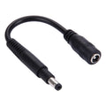 Cable adaptador de corriente con interfaces macho de 4,8 x 1,7 mm a hembra de 5,5 x 2,1 mm para computadora portátil, longitud: 10 cm, 4.8 x 1.7mm Male