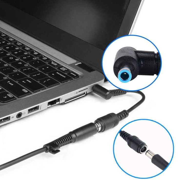 Cable adaptador de corriente con interfaces macho doblado de 4,5 x 3,0 mm a hembra de 5,5 x 2,1 mm para computadora portátil, longitud: 10 cm, 4.5 x 3.0mm Bent Male