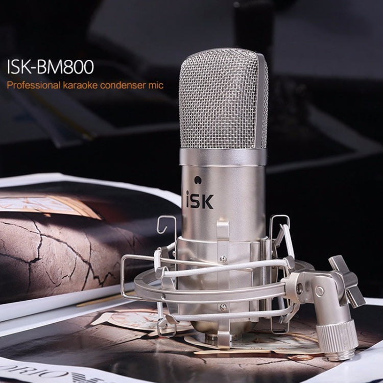 ISK BM-800 Micrófono de condensador para grabación de sonido para estudio y radiodifusión, BM-800