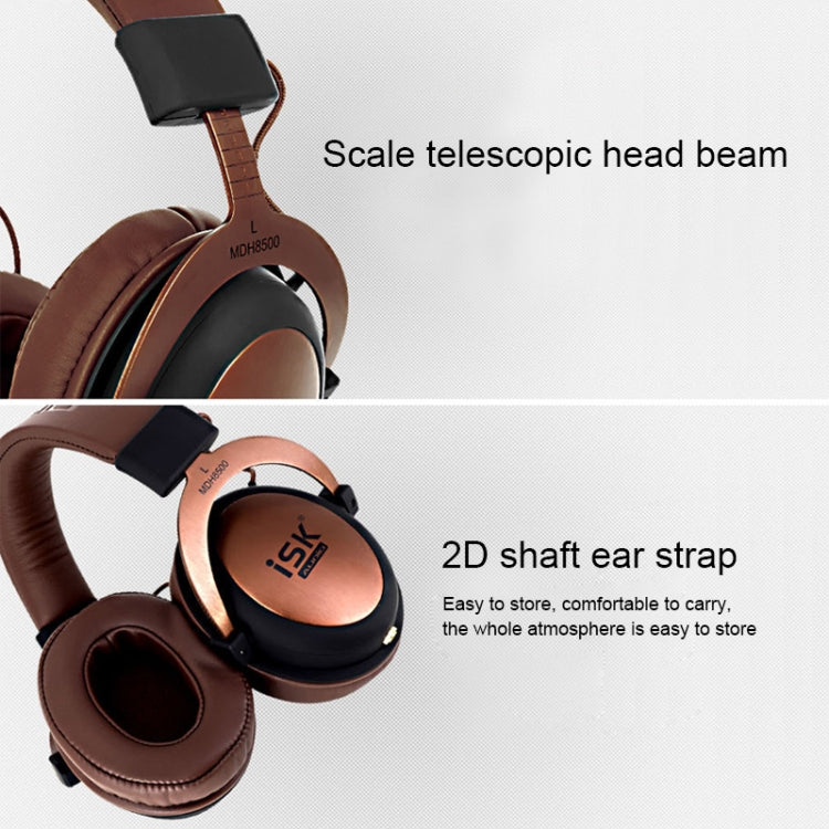 ISK MDH8500 Monitor estéreo dinámico completamente cerrado Auriculares con cable Auriculares de estudio con cancelación de ruido