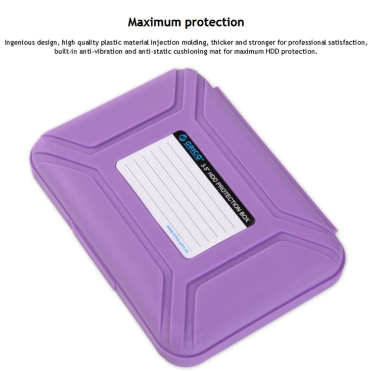 ORICO PHX-35 Caja de cubierta protectora de disco duro Funda de disco duro SATA de 3,5 pulgadas