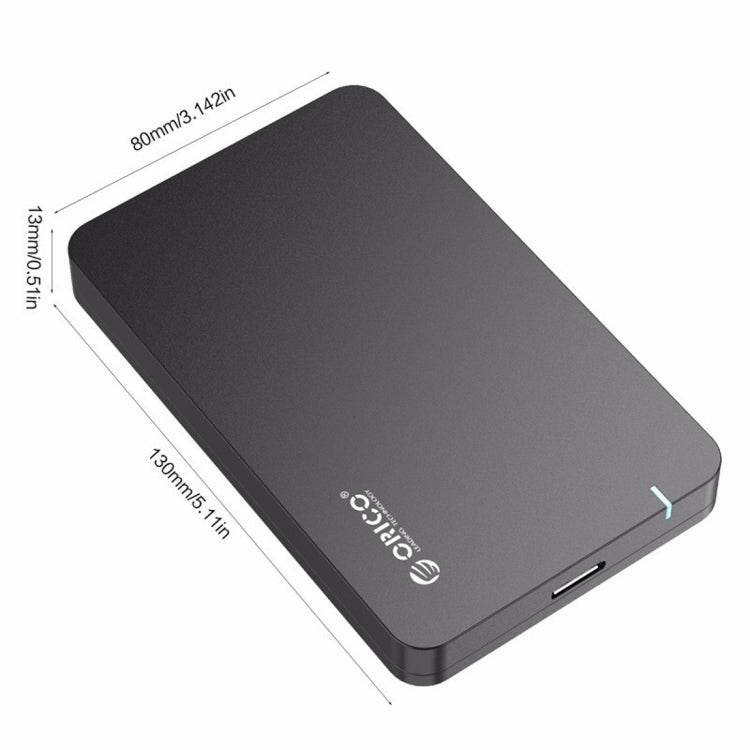 ORICO 2569S3 USB3.0 Micro-B Caja de almacenamiento de disco duro externo para 9,5 mm 2,5 pulgadas SATA HDD / SSD