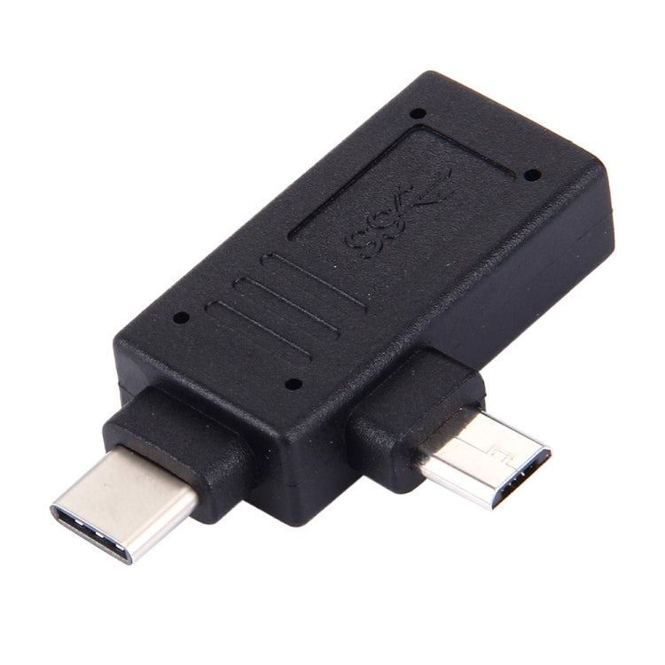 Adaptador USB-C / Tipo-C Macho + Micro USB Macho a USB 3.0 Hembra, USB 3.0