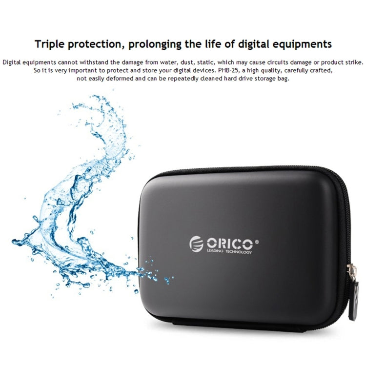 ORICO PHB-25 Caja de cubierta protectora de disco duro Funda de disco duro SATA de 2,5 pulgadas