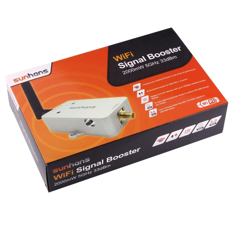 Sunhans SH58Gi2000 2000mW (33dBm) 5,8GHz WiFi amplificador de señal repetidor amplificador WiFi