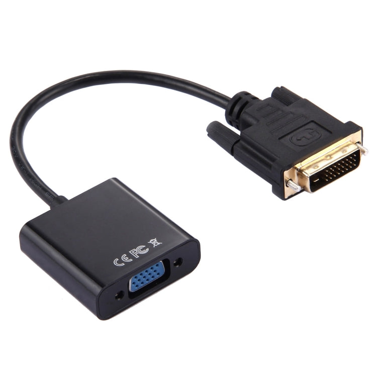 Convertidor adaptador DVI-D 24+1 Pin Man a VGA 15 Pin HDTV, DVI-D 24+1 Pin