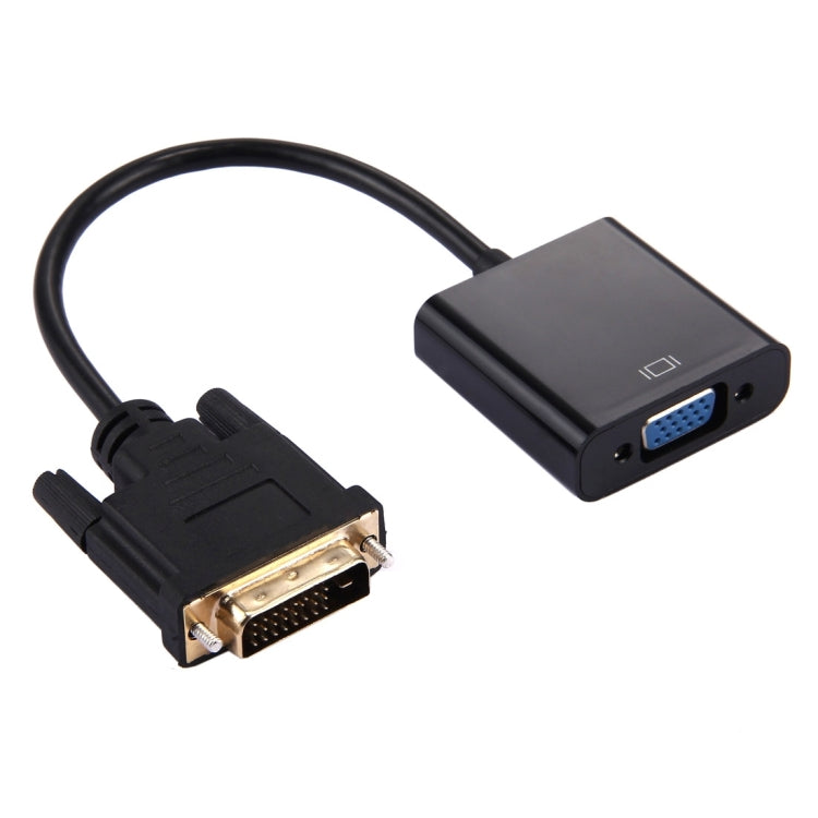 Convertidor adaptador DVI-D 24+1 Pin Man a VGA 15 Pin HDTV, DVI-D 24+1 Pin