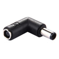 Adaptador de corriente para conector hembra DC 4506 macho a DC 7406 para portátil HP, codo de ángulo recto de 90 grados, DC 7406 Male to Female