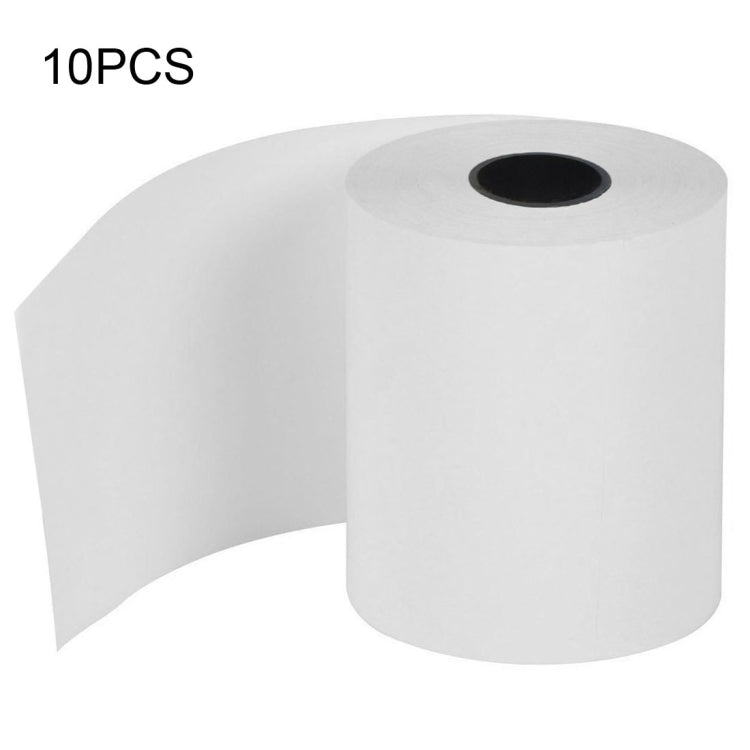10 piezas de papel térmico de 58 mm, 57 mm x 30 mm, 0,03 mm-0,08 mm de espesor, 0.03mm Thermal Paper