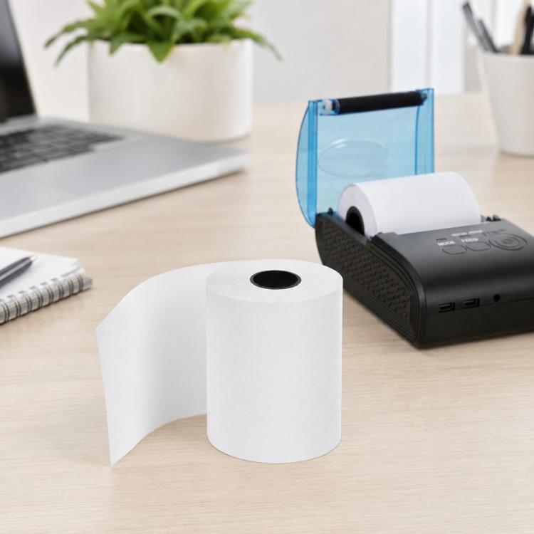10 piezas de papel térmico de 58 mm, 57 mm x 30 mm, 0,03 mm-0,08 mm de espesor, 0.03mm Thermal Paper