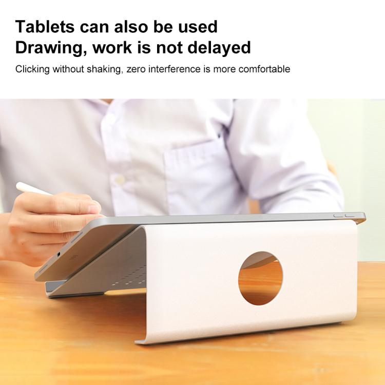 Soporte de enfriamiento de aluminio para computadora portátil, adecuado para Mac Air, Mac Pro, iPad y otras computadoras portátiles de 11 a 17 pulgadas, Aluminum Stand Grey, Aluminum Stand Gold, Aluminum Stand Silver