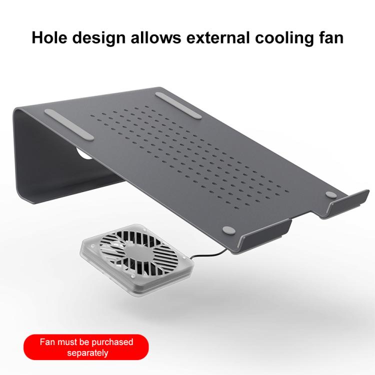 Soporte de enfriamiento de aluminio para computadora portátil, adecuado para Mac Air, Mac Pro, iPad y otras computadoras portátiles de 11 a 17 pulgadas, Aluminum Stand Grey, Aluminum Stand Gold, Aluminum Stand Silver