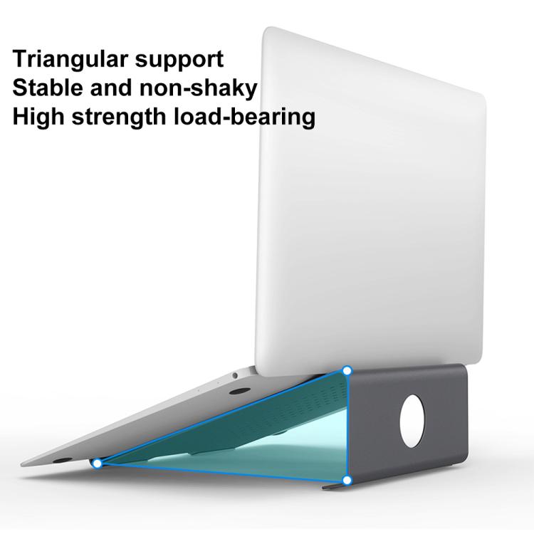 Soporte de enfriamiento de aluminio para computadora portátil, adecuado para Mac Air, Mac Pro, iPad y otras computadoras portátiles de 11 a 17 pulgadas, Aluminum Stand Grey, Aluminum Stand Gold, Aluminum Stand Silver