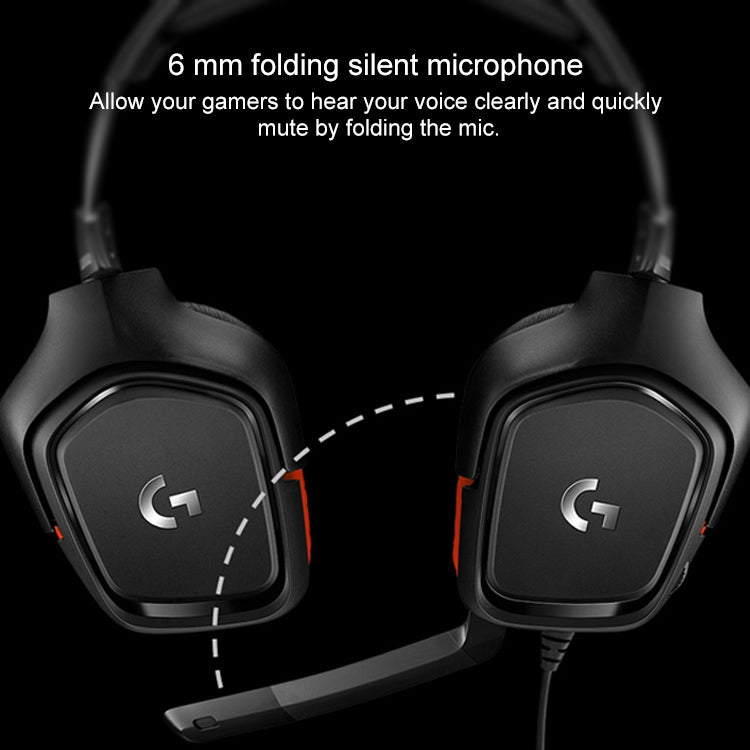 Logitech G331 Dolby 7.1 sonido envolvente estéreo plegable reducción de ruido auriculares para juegos de competición, G331