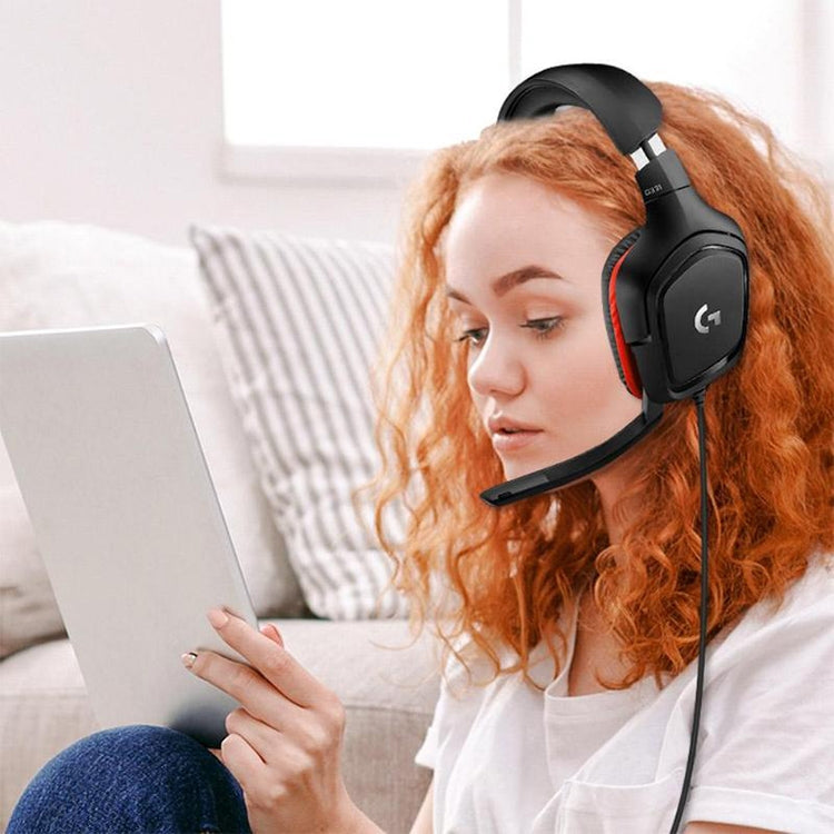 Logitech G331 Dolby 7.1 sonido envolvente estéreo plegable reducción de ruido auriculares para juegos de competición, G331