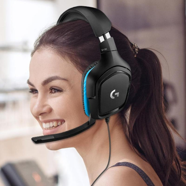 Logitech G431 Dolby 7.1 sonido envolvente estéreo plegable reducción de ruido auriculares para juegos de competición, G431