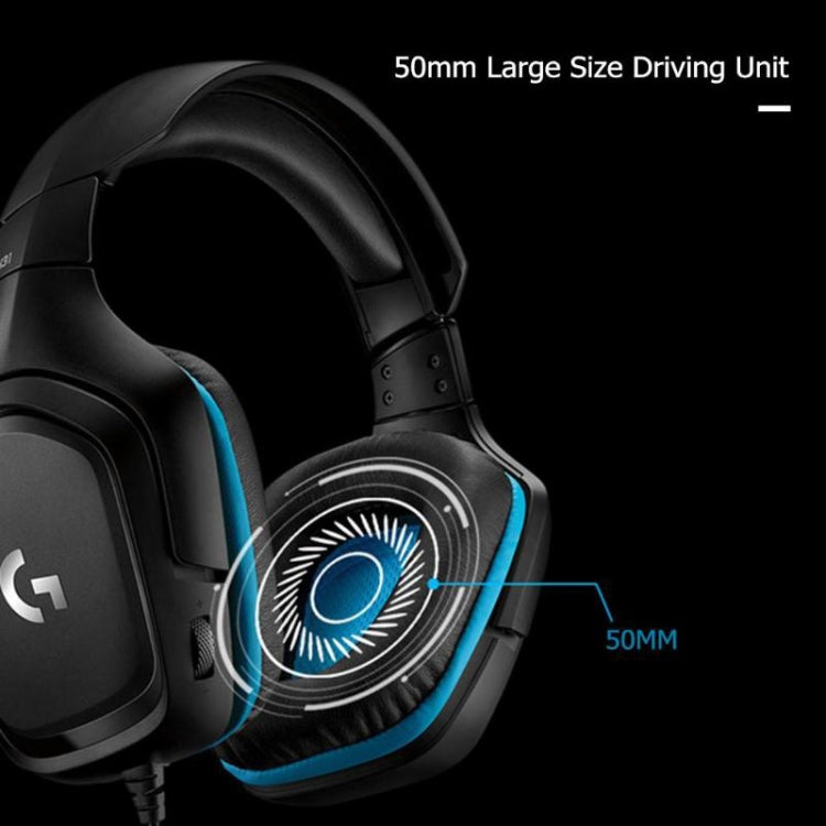 Logitech G431 Dolby 7.1 sonido envolvente estéreo plegable reducción de ruido auriculares para juegos de competición, G431