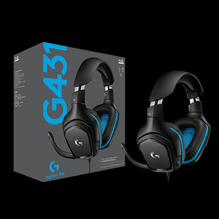 Logitech G431 Dolby 7.1 sonido envolvente estéreo plegable reducción de ruido auriculares para juegos de competición, G431