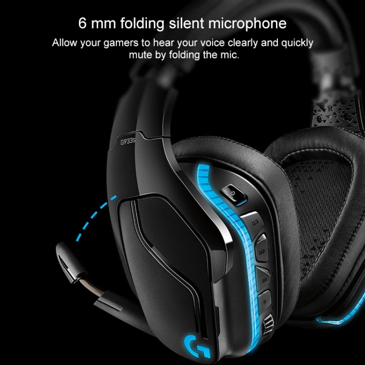 Logitech-auriculares inalámbricos G933S con cable, modo Dual, estéreo Dolby 7,1, reducción de ruido, para competición y videojuegos, G933S