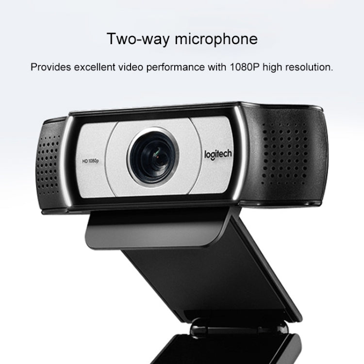 Logitech C930C 1080P 30FPS Business HD WebCam con cubierta protectora, C930C