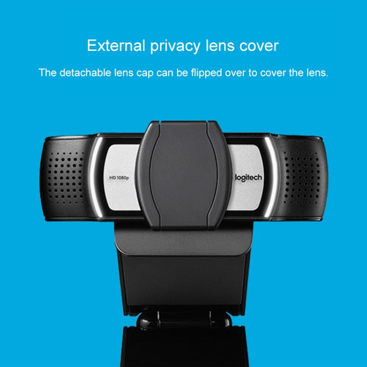 Logitech C930C 1080P 30FPS Business HD WebCam con cubierta protectora, C930C
