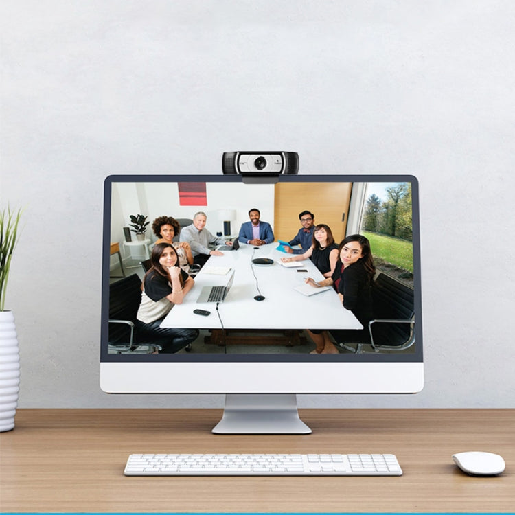 Logitech C930C 1080P 30FPS Business HD WebCam con cubierta protectora, C930C