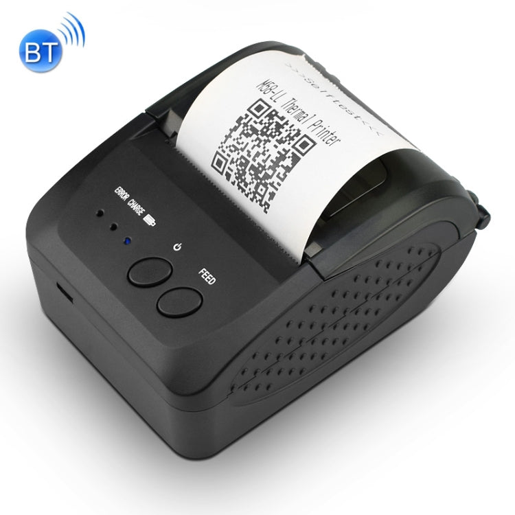Impresora térmica portátil de recibos Bluetooth de 58 mm, compatible con carga del tesoro