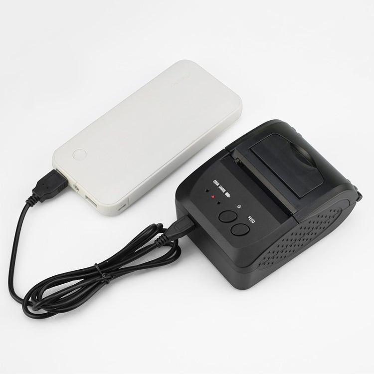 Impresora térmica portátil de recibos Bluetooth de 58 mm, compatible con carga del tesoro