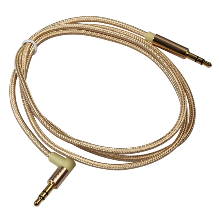 Cable de audio de codo AV01 macho a macho de 3,5 mm, longitud: 1 m, 1m
