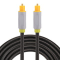 Cable de audio óptico digital macho a macho Toslink de 1,5 m OD5.0 mm, Length: 1.5m