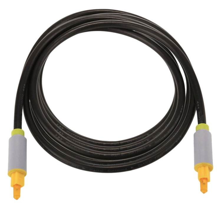 Cable de audio óptico digital macho a macho Toslink de 2 m OD5.0 mm, Length: 2m