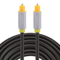 Cable de audio óptico digital macho a macho Toslink de 3 m OD5.0 mm, Length: 3m