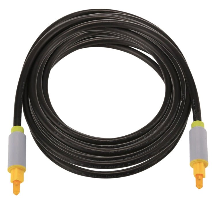 Cable de audio óptico digital macho a macho Toslink de 3 m OD5.0 mm, Length: 3m