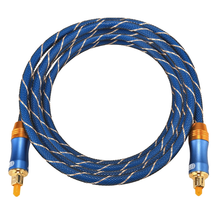 EMK LSYJ-A Cable de audio óptico digital macho a macho Toslink con cabeza de metal chapado en oro de 2 m OD6.0 mm, Length: 2m