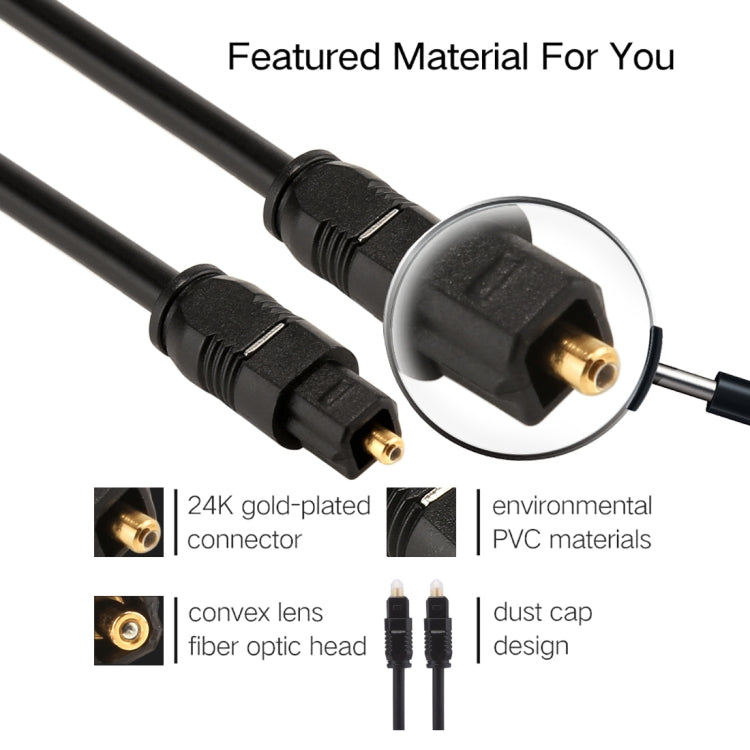 EMK 10m OD4.0mm Toslink macho a macho Cable de audio óptico digital, Length: 10m