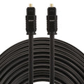 EMK 25m OD4.0mm Toslink Macho a Macho Cable de Audio Óptico Digital, Length: 25m
